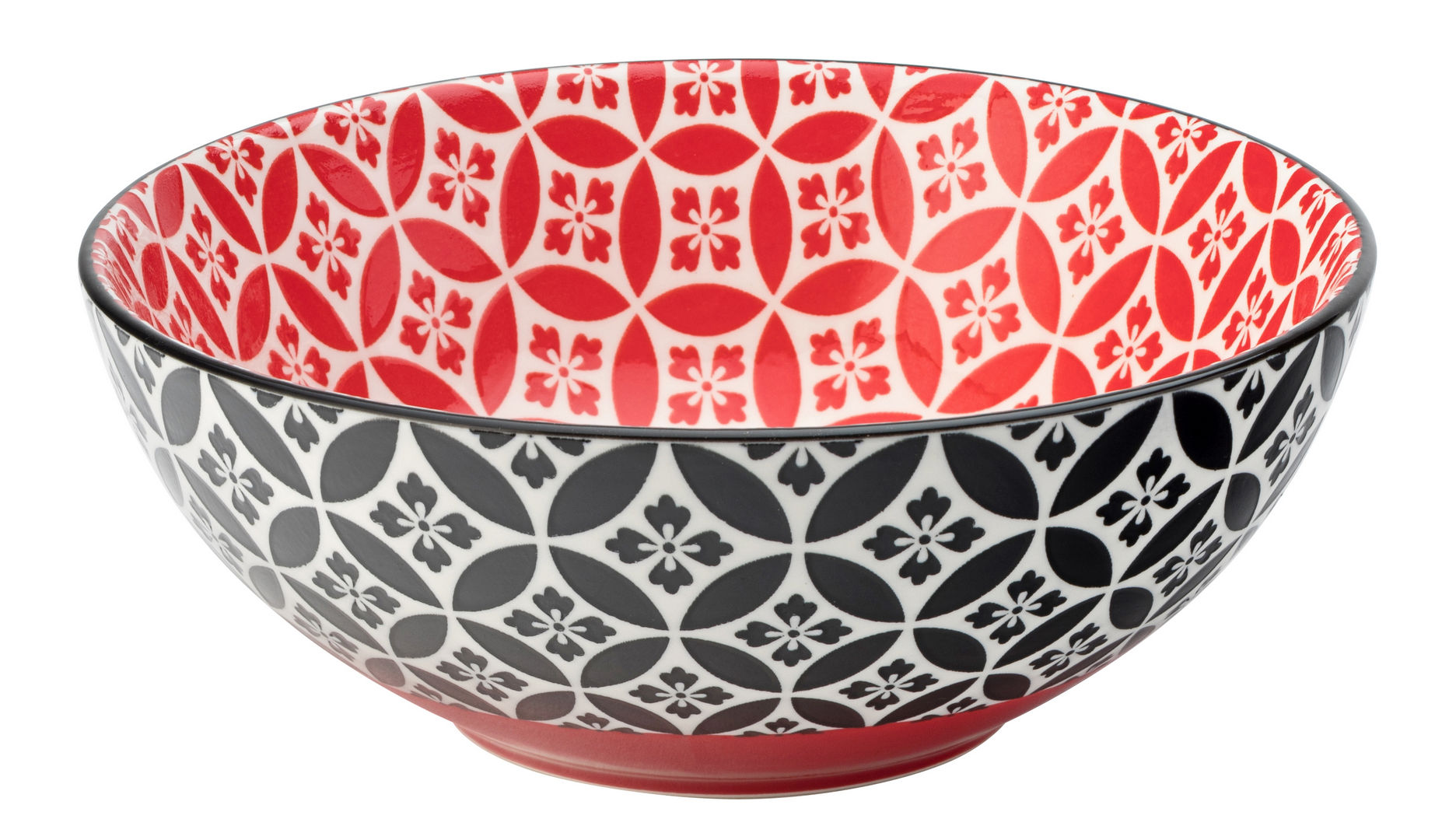 Cadiz Red & Black Bowl 6.3